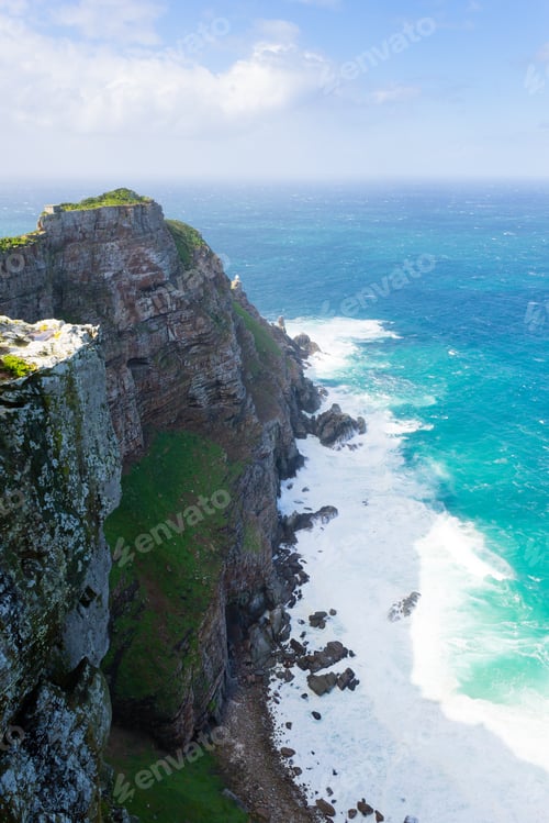 Preview: View Of Cape Of Good Hope South Africa. African Landmark. Navigation