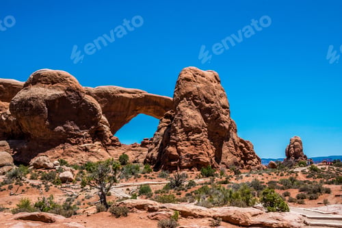Preview: Natural Sight Of America. A Stone Natural Arch In The Desert Moab, Utah. Arches National Park