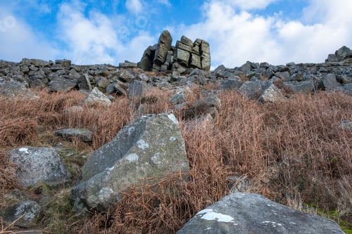 Preview: Loose Boulders And Rocks On A Hillside