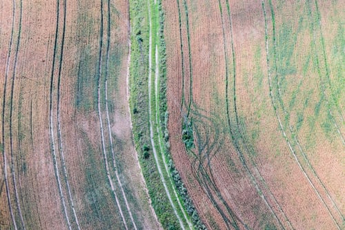 Preview: Aerial View Over The Rural Fields