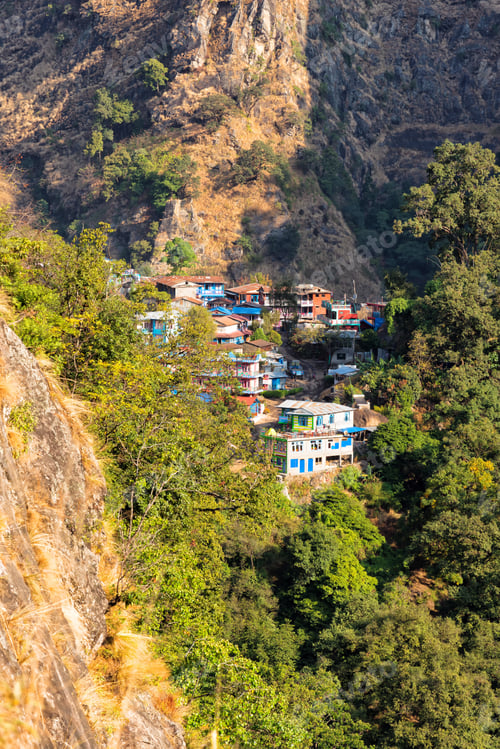 Preview: Idyllic Nepali Village Located On The Annapurna Circle Route - Popular Tourist Trail In Annapurna