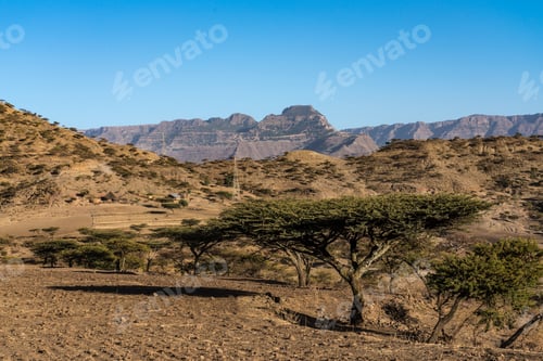 Preview: Mountains, Fields And Hills In The Highlands Of Lalibela, Ethiopia