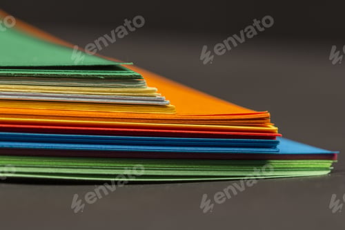 Preview: Abstract Composition And Texture From Sheet Of Colored Paper