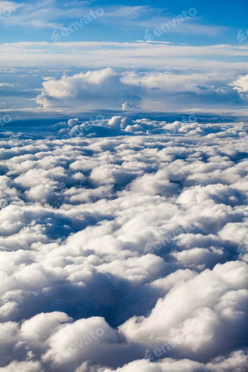 Preview: Beautiful, Dramatic Clouds And Sky Viewed From The Plane