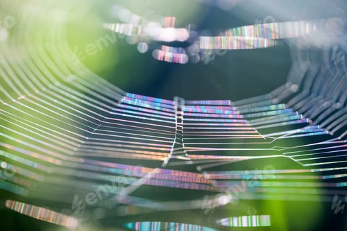 Preview: Abstract Composition With Spider Web Details And Natural Colors
