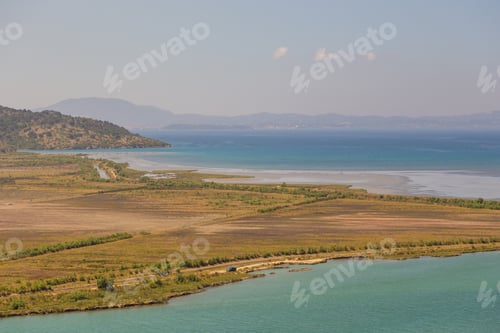 Preview: View Of The Mountains And Lagoon Butrint, South Albania