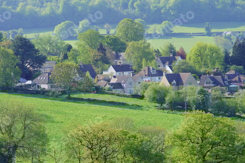 Preview: The Village Of Painwick In Spring Time, The Cotswolds, Gloucestershire, Uk