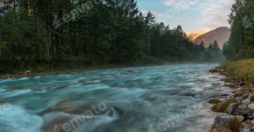 Preview: Morning Mist By The River Save In Slovenia.