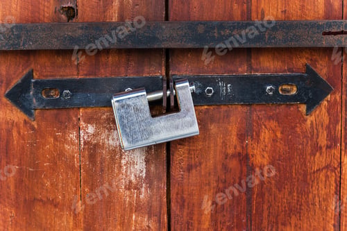 Preview: Vintage Door Handle Fashioned Locks With Wood Doors