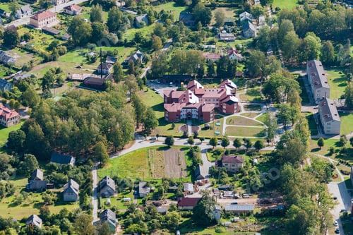 Preview: Aerial View Over The Mazsalaca Town, (Latvia)