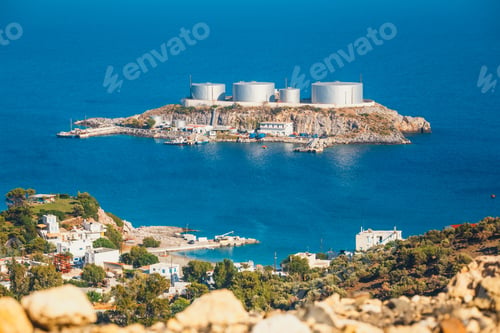 Preview: A Major Oil Storage And Terminal Facility, Located On The Small Island Of Aghios Pavlos, Saint