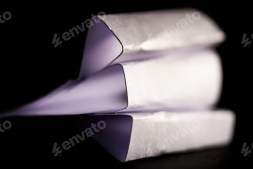 Preview: Colorful Paper Shapes. Image Has Grain Texture Visible On Maximum Size