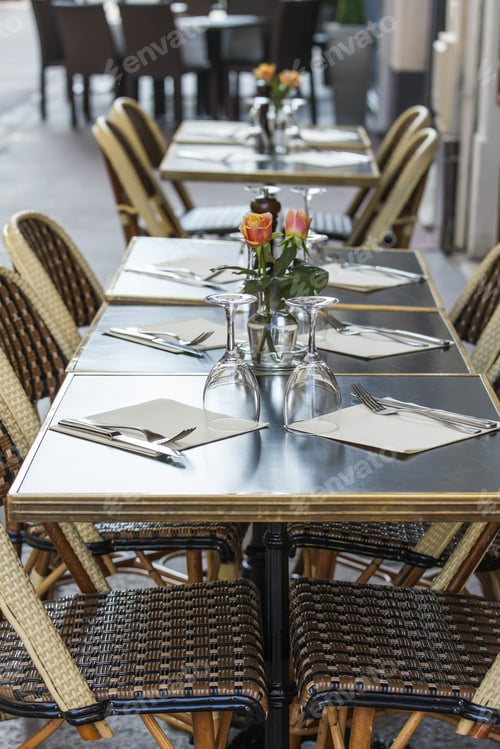Preview: Street Summer Cafe In The European City