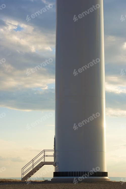 Preview: Windmill For Electric Power Production, Zaragoza Province, Aragon In Spain.