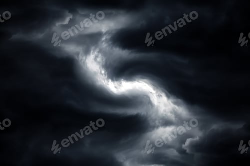 Preview: Blurred Swirl In The Dark Storm Clouds
