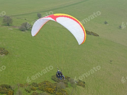 Preview: Tandem Paraglider At Golden Ball, Wiltshire