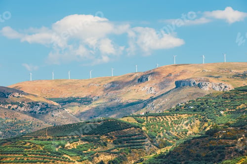 Preview: Beautiful Mountain Landscape Of Crete Island, Greece