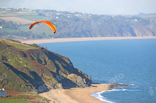 Preview: Tandem Paraglider Above Beesands Beach, Devon