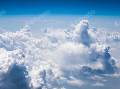Preview: Beautiful, Dramatic Clouds And Sky Viewed From The Plane. High Resolution And Quality