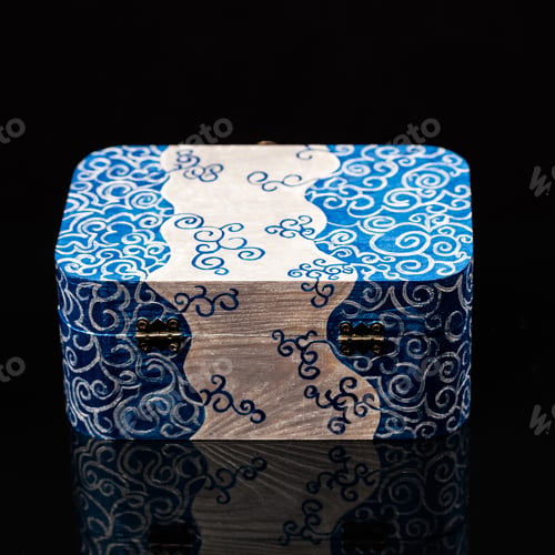 Preview: Painted, Wooden Small Boxes For Multiple Purposes