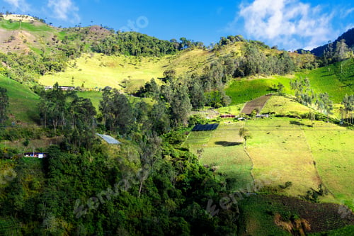 Preview: Panoramic View Of Mountains And Highlands In The Countryside Of Colombia, South America