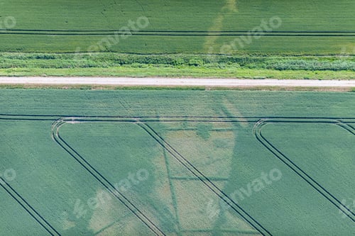 Preview: Aerial View Over The Rural Fields
