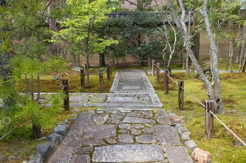 Preview: Kyoto, Japan - Zen Garden At Famous Daitokuji (Daitoku-Ji) Temple. Buddhist Zen Temple Of Rinzai