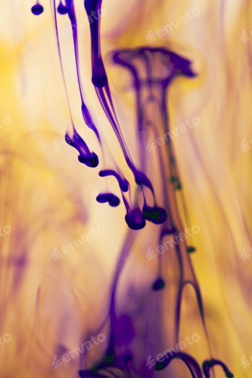 Preview: Abstract, Colorful Ink Shapes