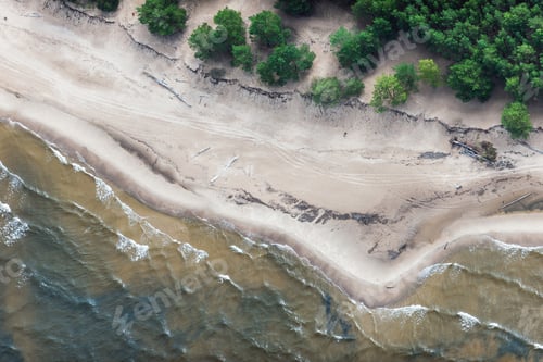 Preview: Aerial Vertical View Over The Coast Line