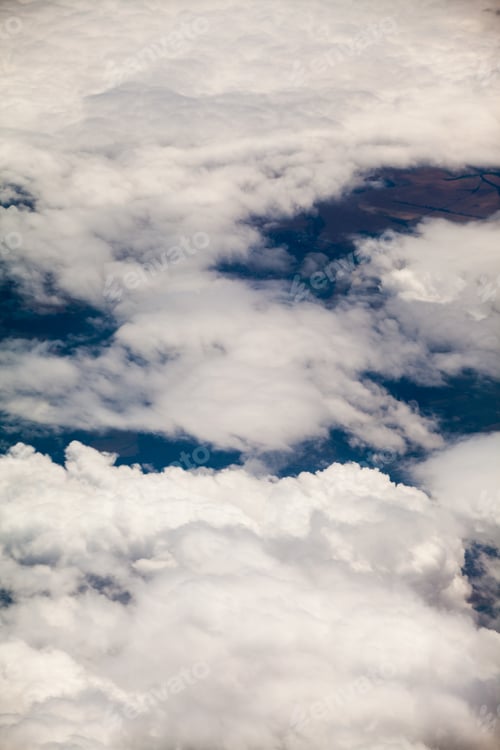 Preview: Beautiful, Dramatic Clouds And Sky Viewed From The Plane. High Resolution And Quality