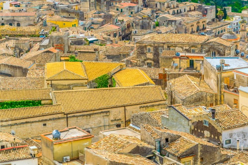 Preview: Aerial View Of Modica, Sicily, Italy