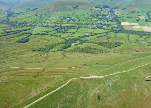 Preview: Paragliders At Mam Tor, Derbyshire