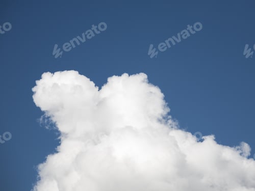Preview: Beautiful, Fluffy, White And Grey Clouds And Blue Sky