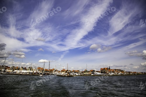 Preview: Dutch Village From The Sea, Detail Of Old Town