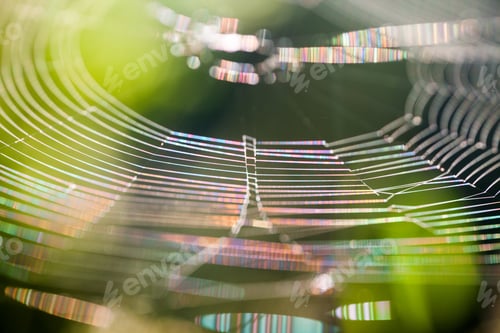 Preview: Abstract Composition With Spider Web Details And Natural Colors