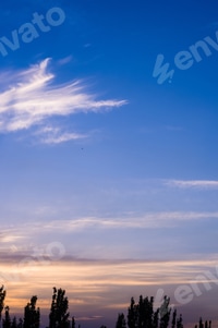 Preview: Landscape With Dramatic Light - Beautiful Golden Sunset With Saturated Sky And Clouds.