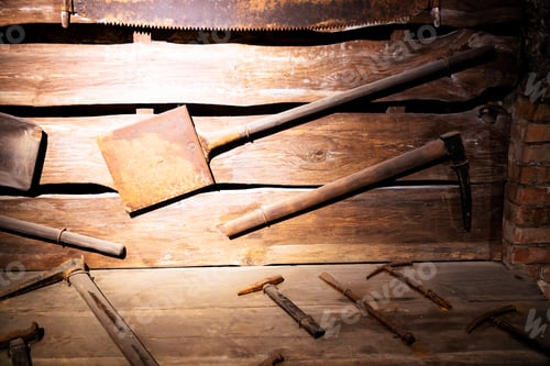 Preview: Set Of Tools Used In Underground Coal Mine.