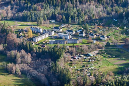 Preview: Aerial View Over The Small Town In Latvia