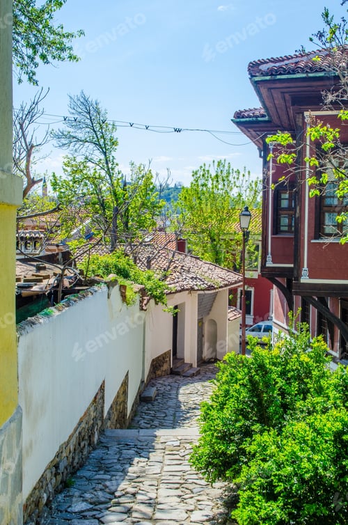 Preview: Old Town Part Of Bulgarian Town Plovdiv Is Famous For Its Typical Houses Which Are Made Of Wood And