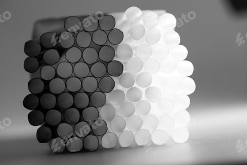 Preview: Abstract Composition With Cocktail Straws