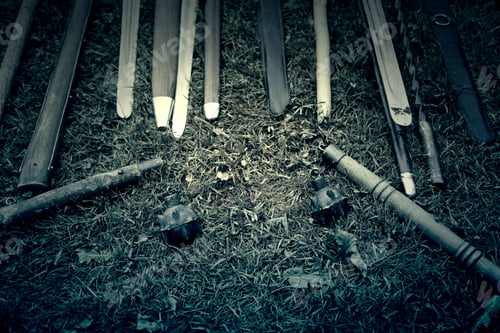 Preview: Medieval Weapons, Detail Of Antique Weapons, Medieval War, Pain And Death