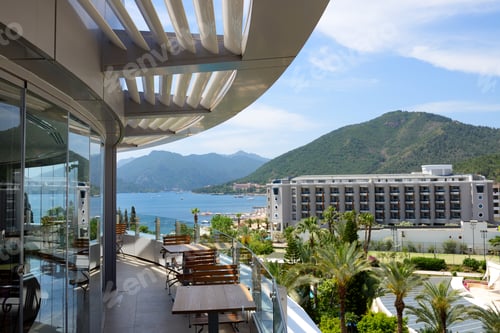 Preview: The Sea View Terrace At Luxury Hotel, Marmaris, Turkey