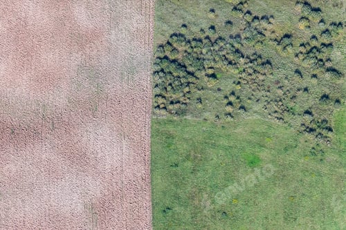 Preview: Aerial View Over The Rural Fields
