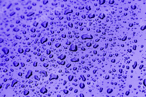 Preview: Water Droplets On Metal, Detail Of A Wet Metal Surface