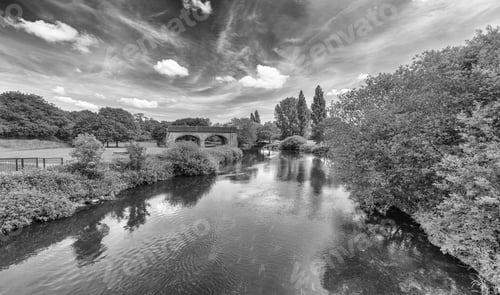Preview: A Long Disused Bridge Which Was Once Part Of The Somerset And Dorset Railway At Blandford, Dorset