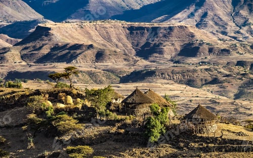 Preview: Mountains, Fields And Hills In The Highlands Of Lalibela, Ethiopia
