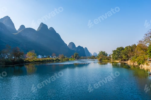Preview: Landscape Of The Li River In Yangshuo, China