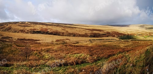 Preview: View Of Marston Moor From The Manchester Road, Kirklees, West Yorkshire, Uk