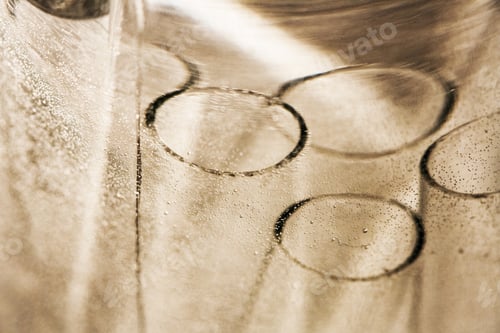 Preview: Abstract Underwater Composition With Bubbles, Tubes, Lines And Light