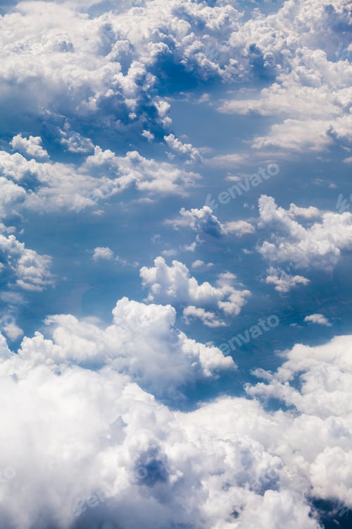 Preview: Beautiful, Dramatic Clouds And Sky Viewed From The Plane. High Resolution And Quality